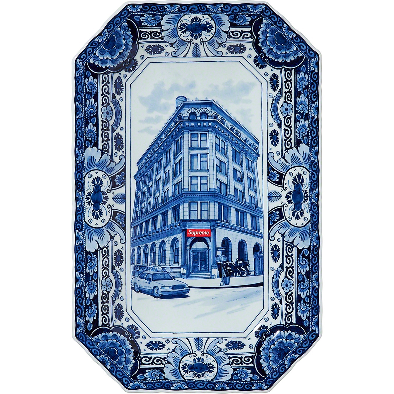 Supreme®/Royal Delft Hand-Painted 190 Bowery Large Plate view 3